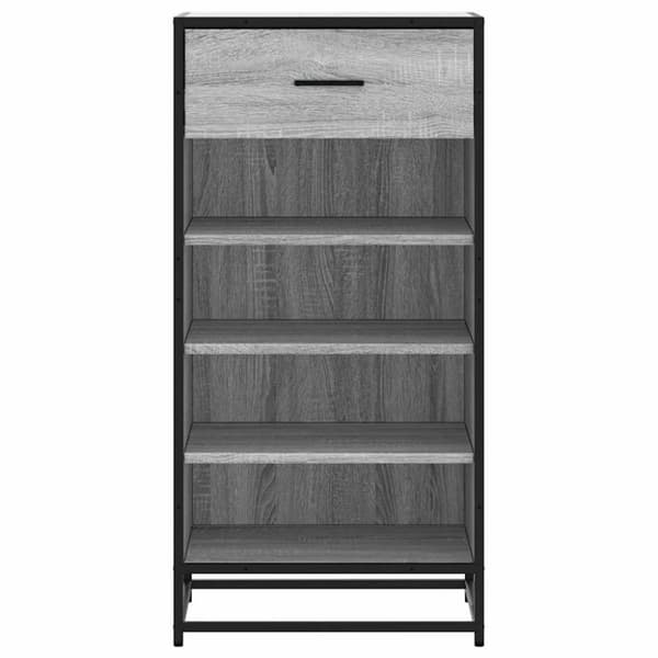 vidaXL skoreol 48x38x97,5 cm konstrueret træ grå