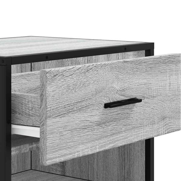 vidaXL skoreol 48x38x97,5 cm konstrueret træ grå