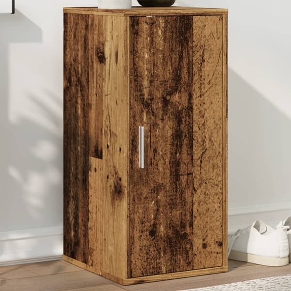 vidaXL skoskab 32x35x70 cm konstrueret træ antikt træ