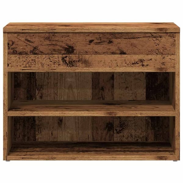 vidaXL skoreol 60x30x45 cm konstrueret træ antikt træ