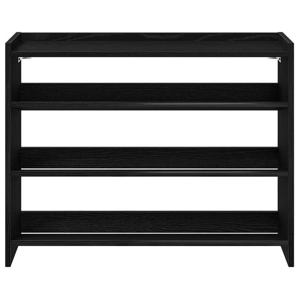 vidaXL Kenkäteline musta 80x25x62 cm tekninen puu