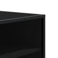 Miniatyrbilde 8 av 11: vidaXL Skoskap svart 75x38x97,5 cm konstruert tre og metall
