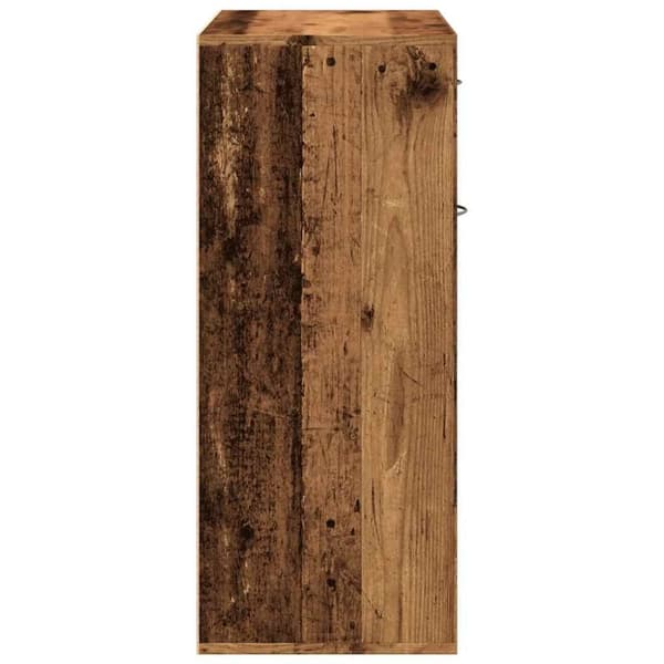 vidaXL Skoskåp åldrat trä 60x35x84 cm konstruerat trä