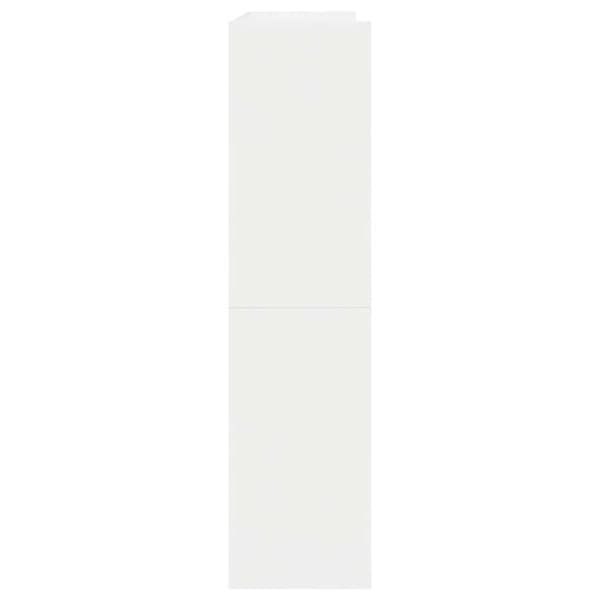 vidaXL Skohylle hvit 80x25x62 cm konstruert tre