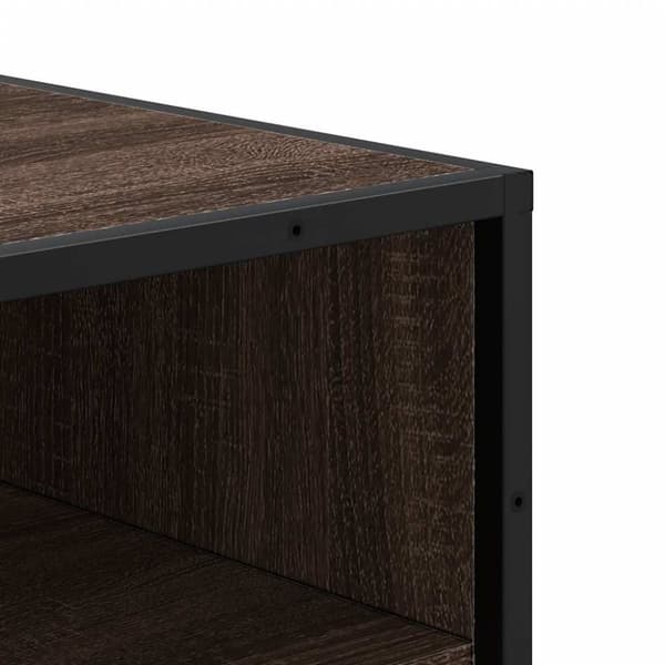 vidaXL Kenkäteline ruskea tammi 48x38x97,5 cm tekninen puu