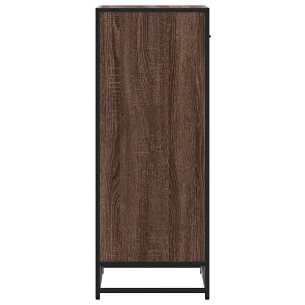 vidaXL Kenkäteline ruskea tammi 48x38x97,5 cm tekninen puu