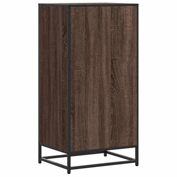 vidaXL Kenkäteline ruskea tammi 48x38x97,5 cm tekninen puu