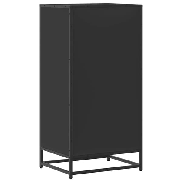 vidaXL Kenkäteline musta 48x38x97,5 cm tekninen puu