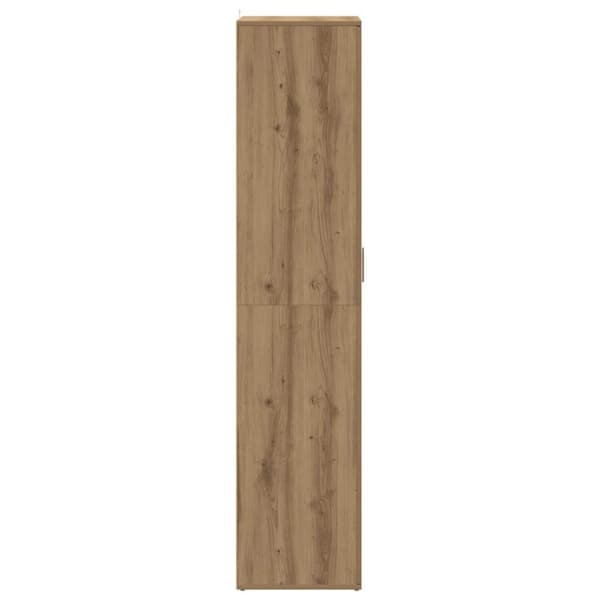 vidaXL Skoskap artisan eik 80x39x178 cm konstruert tre