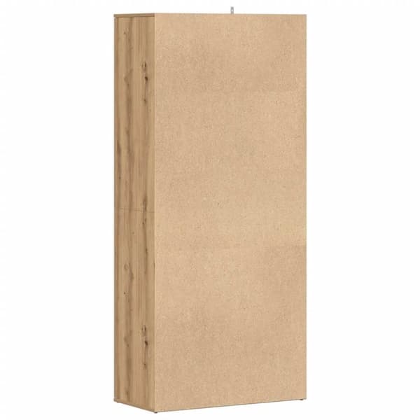 vidaXL Skoskap artisan eik 80x39x178 cm konstruert tre