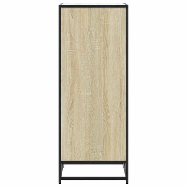 vidaXL Skohylle sonoma eik 48x38x97,5 cm konstruert tre