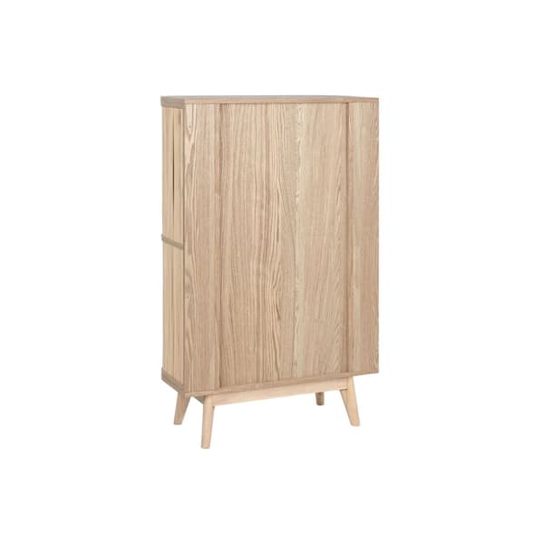 Skostativ Home ESPRIT Gylden Natur Spanskrør Gran Tropisk 70 x 29 x 115 cm