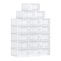 Miniatyrbild 1 av 7: Paket med 18 stapelbara skokartonger i klar plast