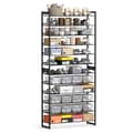Miniatyrbild 7 av 10: Etagère à chaussures 12 niveaux en métal noir - H221,4 cm