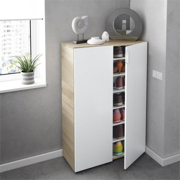 2-dörrars skoskåp (28 par) L72 x H103 cm - Star Plus