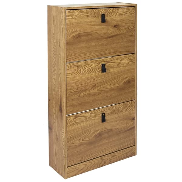 Skoskåp med 3 nedfällbara lådor - L63cm