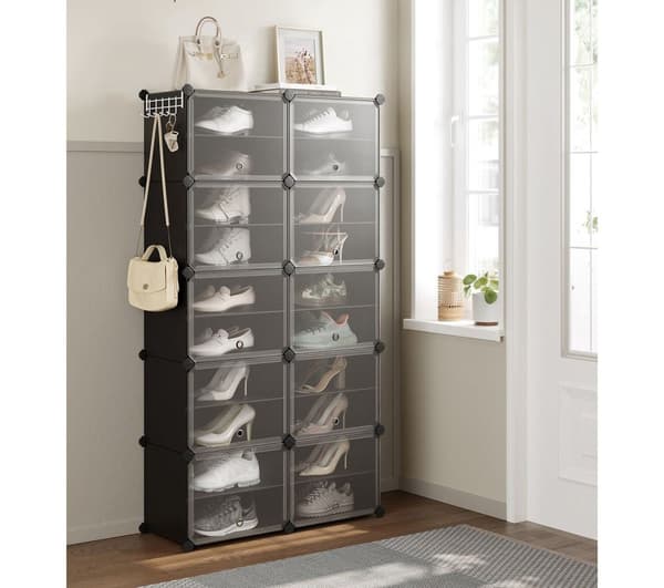 Rootz 10 fack Skoställ - Organizer - Förvaringsenhet - Hållbar - 32cm x 165cm x 125cm