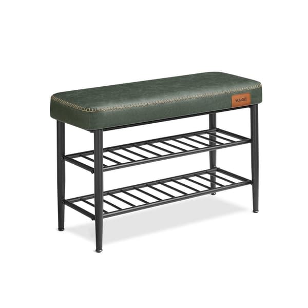 Rootz Ekho Collection kenkäpenkki - Säilytyspenkki - Sisäänkäynnin järjestäjä - Metsänvihreä - 30D x 80L x 50K cm - 6,3kg