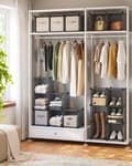 Miniatyrbillede 3 af 8: Rootz DIY skostativ med 16 terninger - Organizer - Opbevaringsløsning - Grå - PP plastmateriale - 123 cm x 31 cm x 123 cm - Nem montering