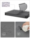 Miniatyrbillede 5 af 8: Rootz DIY skostativ med 16 terninger - Organizer - Opbevaringsløsning - Grå - PP plastmateriale - 123 cm x 31 cm x 123 cm - Nem montering