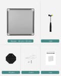 Miniatyrbillede 8 af 8: Rootz DIY skostativ med 16 terninger - Organizer - Opbevaringsløsning - Grå - PP plastmateriale - 123 cm x 31 cm x 123 cm - Nem montering