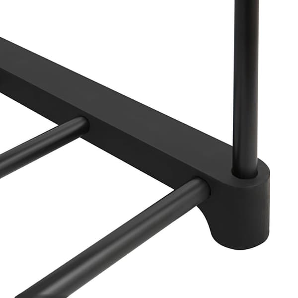 Rootz Metal Skostativ - Skoopbevaring - Skoopbevaring - Jernskostativ - 45 cm x 30 cm x 106 cm - Sort - 30 kg Kapacitet - Gør det selv samling