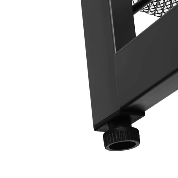 Shoe Rack - Uppsättning av 2 - 8 nivåer (2x4) - Stackbara skoarrangörer - Metal - Svart