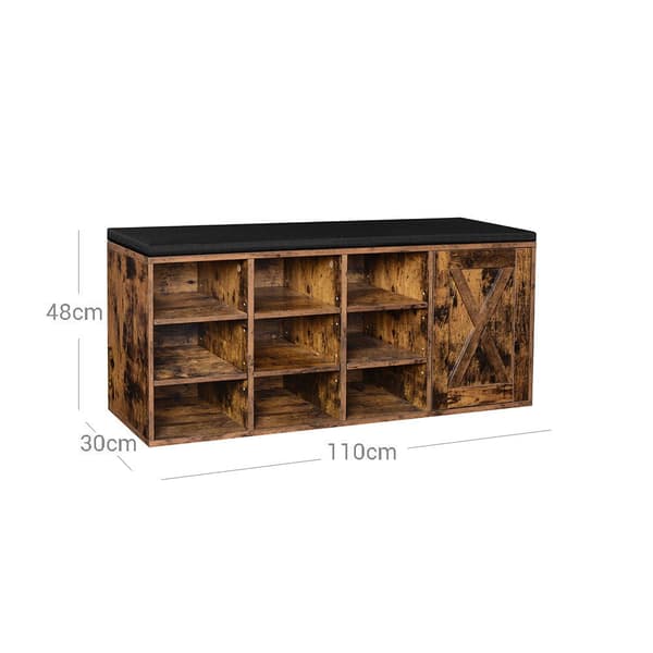 Shoe Bank - Skodabinet - Sko rack - Gangcase - Vintage Brown