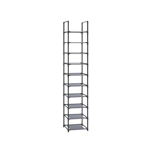 Schoenenrek met 10 niveaus, insteekrek, schoenenorganizer, doe-het-zelf Schoenenrek met 10 niveaus, insteekrek, schoenenorganizer, doe-het-zelf