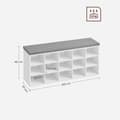 Miniatyrbillede 7 af 11: Skobank - skostativ med 10 rum - Hvid