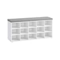 Miniatyrbillede 1 af 11: Skobank - skostativ med 10 rum - Hvid