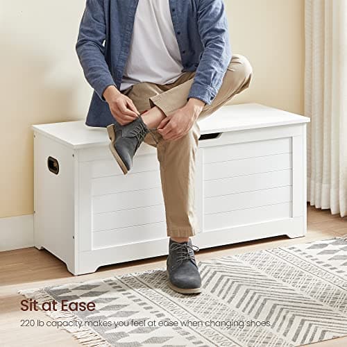 Shoe Bench - Toy Box - förvaringsskåp - vit