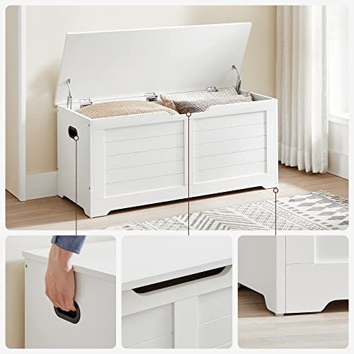 Shoe Bench - Toy Box - förvaringsskåp - vit