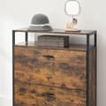 Miniatyrbillede 5 af 9: Skodabinet - sko rack - med 2 ventiler - til 10-16 par sko - 80 x 30 x 95 cm - brun