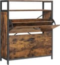 Miniatyrbillede 9 af 9: Skodabinet - sko rack - med 2 ventiler - til 10-16 par sko - 80 x 30 x 95 cm - brun