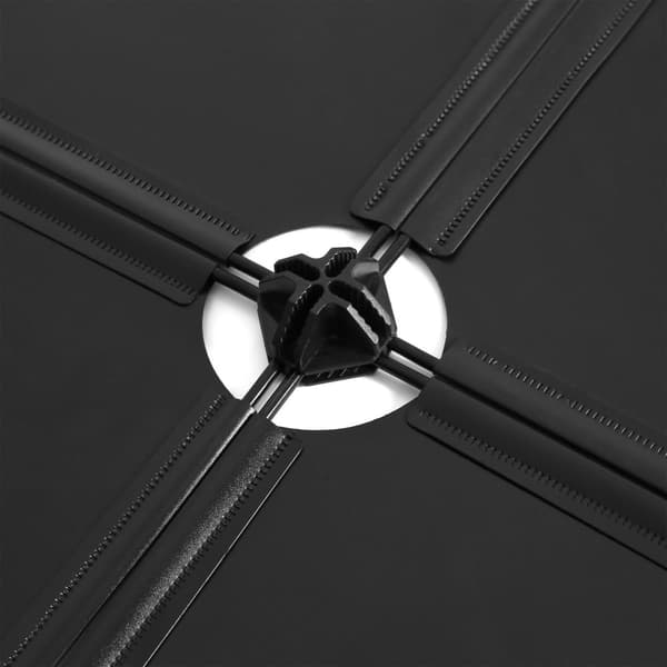 Sko rack - plastopbevaringsstativ - 10 -rum hylde -system - sort