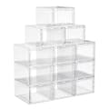 Miniatyrbild 8 av 8: Skoboxar - Plastskoförvaring med dörr - transparent/svart