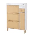 Miniatyrbillede 8 af 8: SKOSKAB RATTAN TRÆ MATERIALE W90/H125/T17