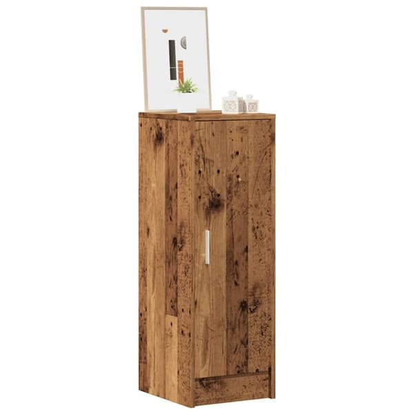 Skoskåp gammalt trä 32x35x92 cm konstruerat trä