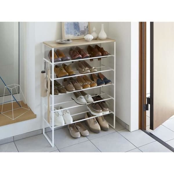Yamazaki Home 5-lagers skoställ Skoställ Vit 66,0 x 87,0 x 25,0 cm