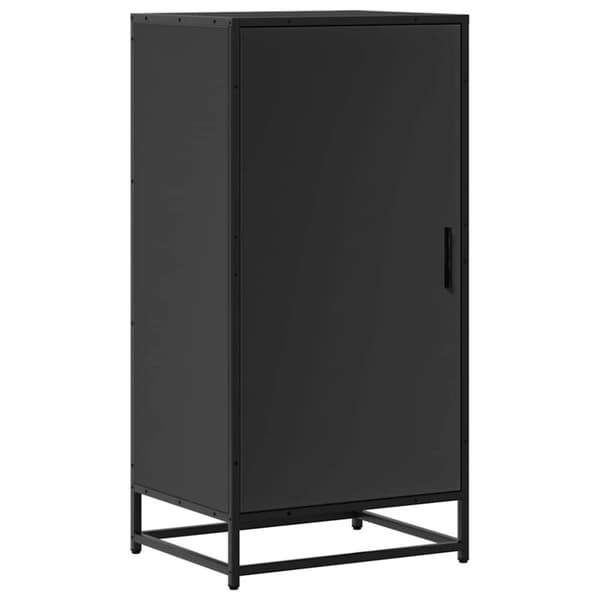 vidaXL Kenkäteline musta 48x38x97,5 cm tekninen puu