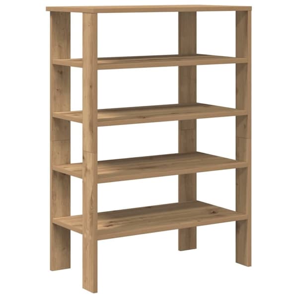 vidaXL Kenkäteline käsityöläinen tammi 61x32x87,5 cm tekninen puu