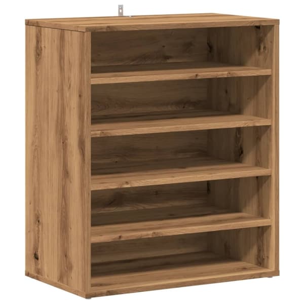 vidaXL Skoskap artisan eik 60x35x70 cm konstruert tre