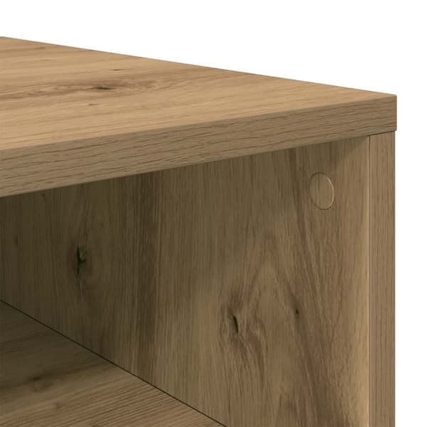 vidaXL Skohylle artisan eik 54x34x100,5 cm konstruert tre