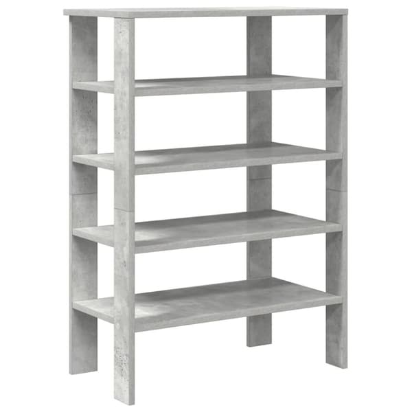 vidaXL Kenkäteline betoninharmaa 61x32x87,5 cm tekninen puu
