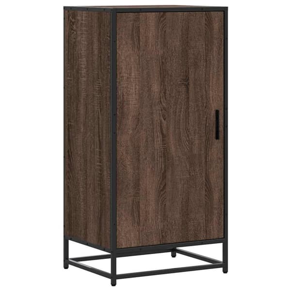 vidaXL Kenkäteline ruskea tammi 48x38x97,5 cm tekninen puu