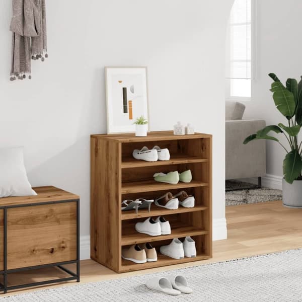 vidaXL skoskab 60x35x70 cm konstrueret træ kunsteg
