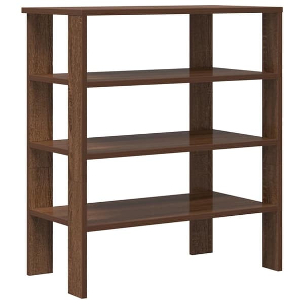 vidaXL skoreol 61x32x70 cm konstrueret træ brun egetræsfarve