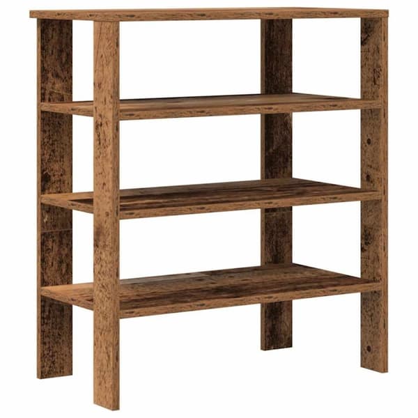 vidaXL skoreol 61x32x70 cm konstrueret træ antikt træ