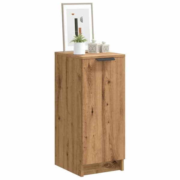 vidaXL Skohylle artisan eik 29,5x35x70 cm konstruert tre